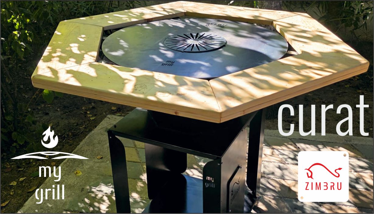 Zimbru 100 – Grătar cu plită hexagonală sau octogonală